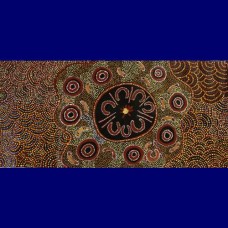 Aboriginal Art Canvas - Debra West-Size:68x143cm - H